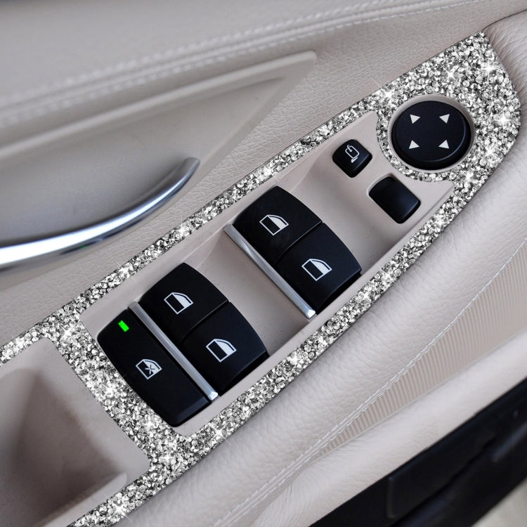For BMW F10 5 Series 2011-2018 Car Window Lift Switch Diamond Decorative Sticker, Left-hand Drive - free shipping - PMC TechLife - Order now!