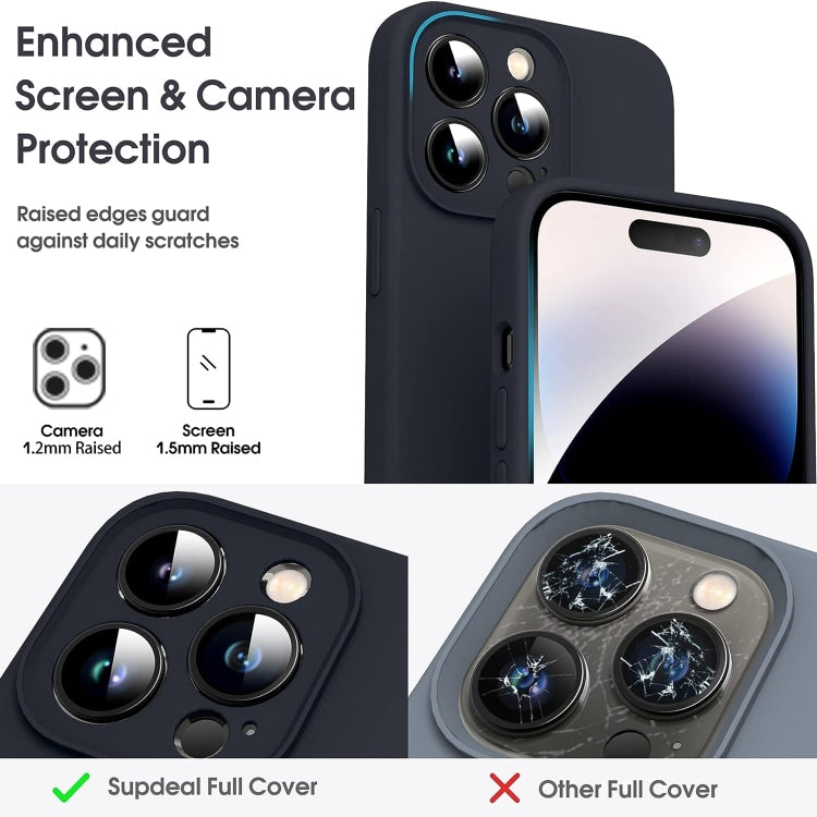 For iPhone 16 Plus Microfiber Liquid Silicone Shockproof Phone Case(Black) - iPhone 16 Plus Cases by PMC Jewellery | Online Shopping South Africa | PMC Jewellery | Buy Now Pay Later Mobicred