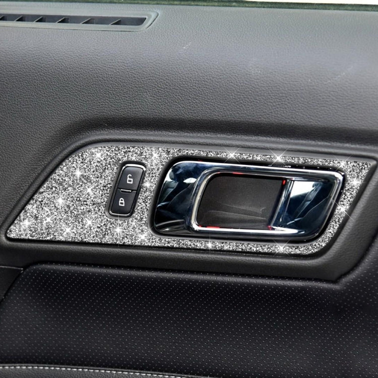 For Ford Mustang 2015-2020 2pcs Car Door Inner Handle Panel Diamond Decoration Sticker, Left Drive - free shipping - PMC TechLife - Order now!