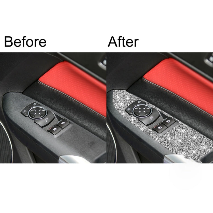 For Ford Mustang 2015-2020 Car Door Lift Panel B Diamond Decoration Sticker, Right Drive - Car Interior Mouldings by PMC TechLife | Online Shopping South Africa | PMC TechLife | Buy Now Pay Later Mobicred