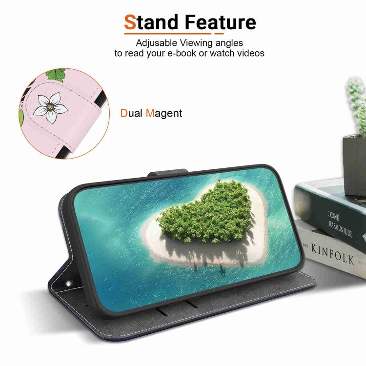 For Xiaomi 13 5G Crystal Texture Colored Drawing Leather Phone Case(Lily) - 13 Cases by PMC TechLife | Online Shopping South Africa | PMC TechLife | Buy Now Pay Later Mobicred