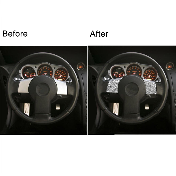 For Nissan 350Z 2003-2009 2pcs Car Steering Wheel Button Frame B Diamond Sticker,Left and Right Drive Universal - Car Interior Mouldings by PMC TechLife | Online Shopping South Africa | PMC TechLife | Buy Now Pay Later Mobicred