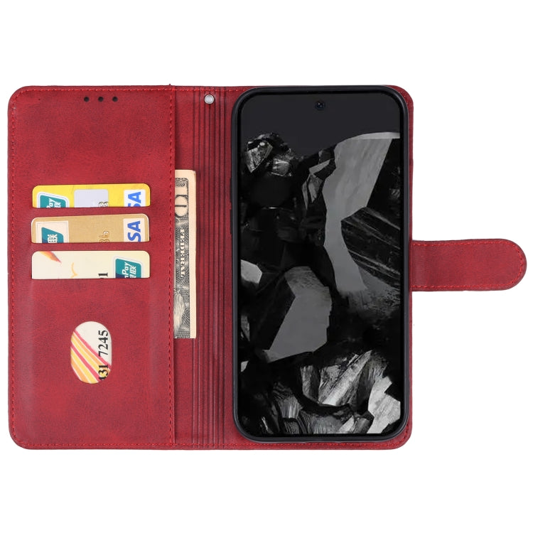 For Google Pixel 9 Pro Leather Phone Case(Red) - Google Cases by PMC Jewellery | Online Shopping South Africa | PMC Jewellery