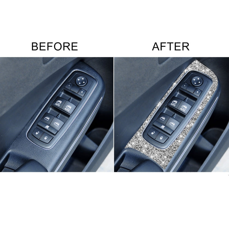 For Dodge Charger 2011-2014 6pcs/Set Car Window Lift Panel Diamond Decorative Sticker, Left-hand Drive - Car Interior Mouldings by PMC TechLife | Online Shopping South Africa | PMC TechLife | Buy Now Pay Later Mobicred
