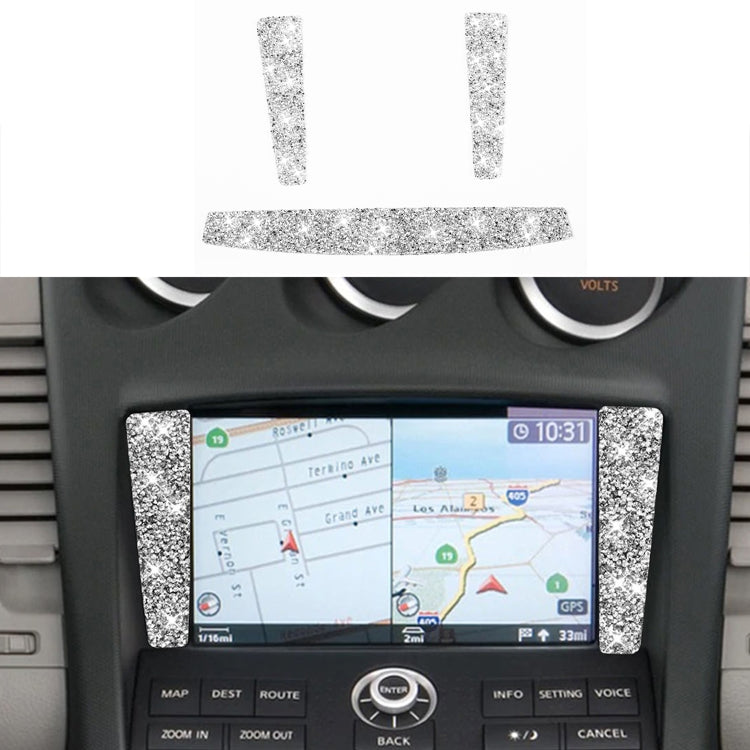 For Nissan 350Z 2006-2009 Car Navigation Frame Diamond Sticker,Left and Right Drive Universal - Car Interior Mouldings by PMC TechLife | Online Shopping South Africa | PMC TechLife | Buy Now Pay Later Mobicred