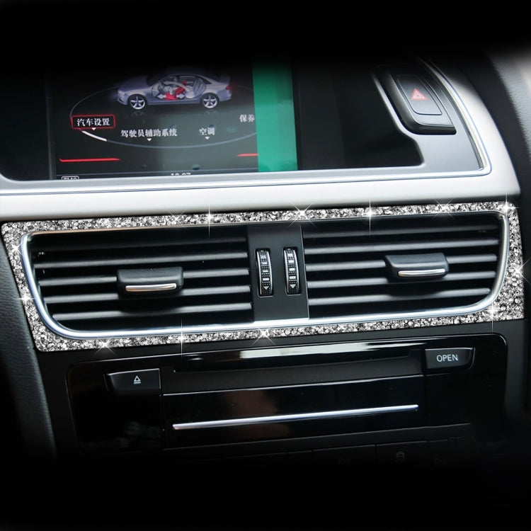 For Audi A4 / A5 / Q5 Car Air Conditioning Air Outlet Frame Diamond Decoration Sticker, Left Drive - Car Interior Mouldings by PMC TechLife | Online Shopping South Africa | PMC TechLife | Buy Now Pay Later Mobicred