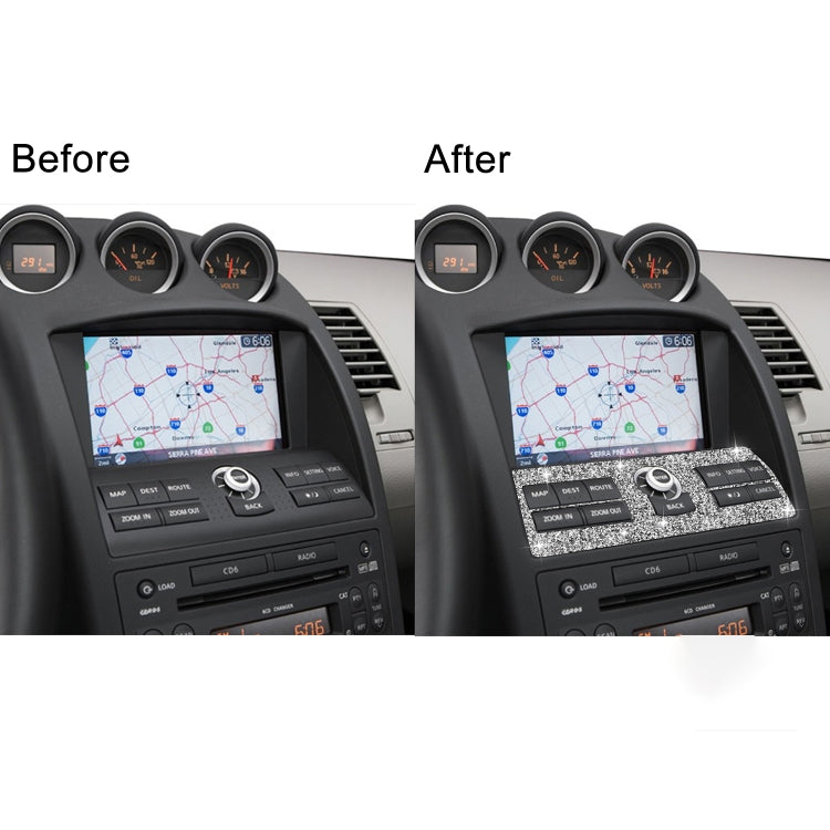 For Nissan 350Z 2006-2009 Car Navigation System Control Diamond Sticker,Left and Right Drive Universal - Car Interior Mouldings by PMC Jewellery | Online Shopping South Africa | PMC Jewellery | Buy Now Pay Later Mobicred