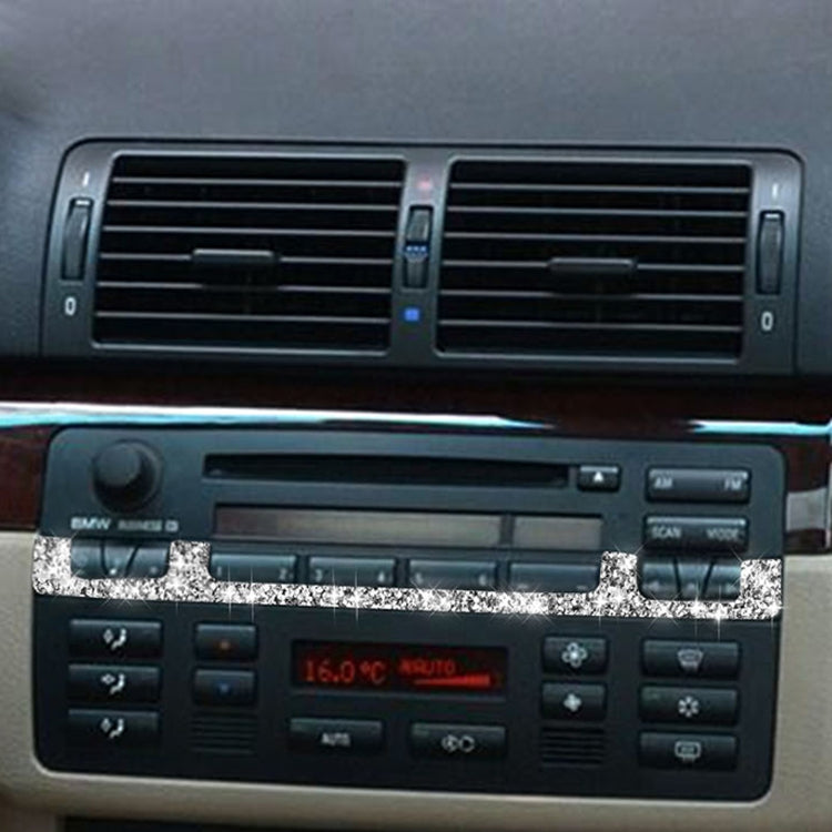 For BMW Series 3 E46 1998-2005 Car Center Control Panel Middle Diamond Decoration Sticker, Left and Right Drive - Car Interior Mouldings by PMC TechLife | Online Shopping South Africa | PMC TechLife | Buy Now Pay Later Mobicred