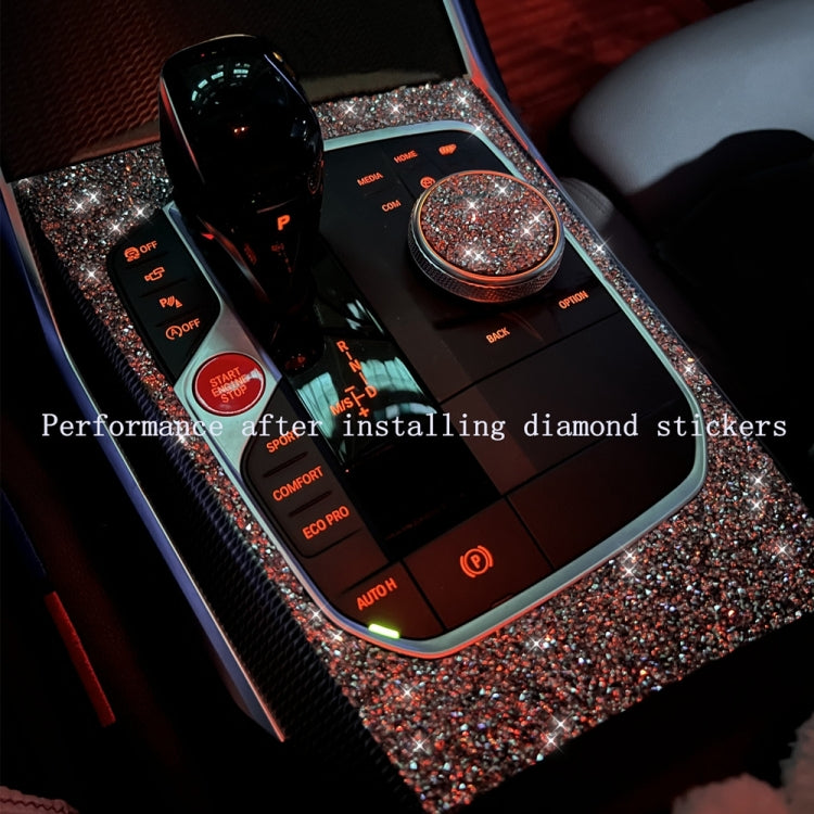 For BMW Series 3 E46 1998-2005 Car Center Control Panel Diamond Decoration Sticker, Right Drive - Car Interior Mouldings by PMC Jewellery | Online Shopping South Africa | PMC Jewellery | Buy Now Pay Later Mobicred