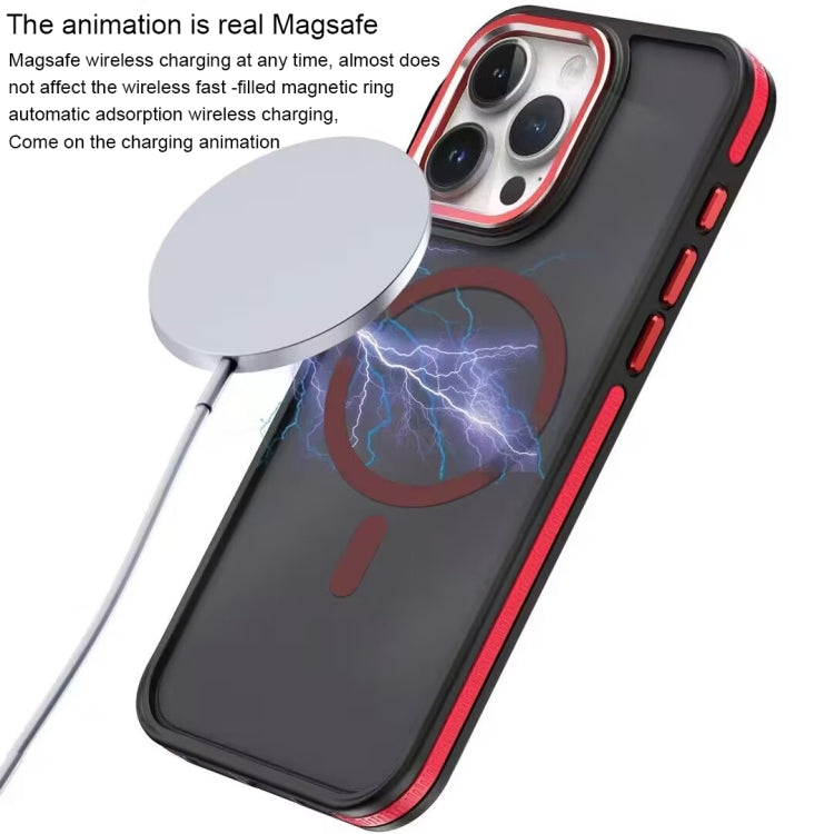 For iPhone 15 Two-color Frosted MagSafe Magnetic Phone Case(Blue) - free shipping - PMC TechLife - Order now!