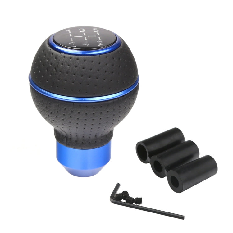 Universal Car Manual Gear Shift Lever 5-speed Shifter Knob(Blue) - Shift Knob by PMC TechLife | Online Shopping South Africa | PMC TechLife | Buy Now Pay Later Mobicred