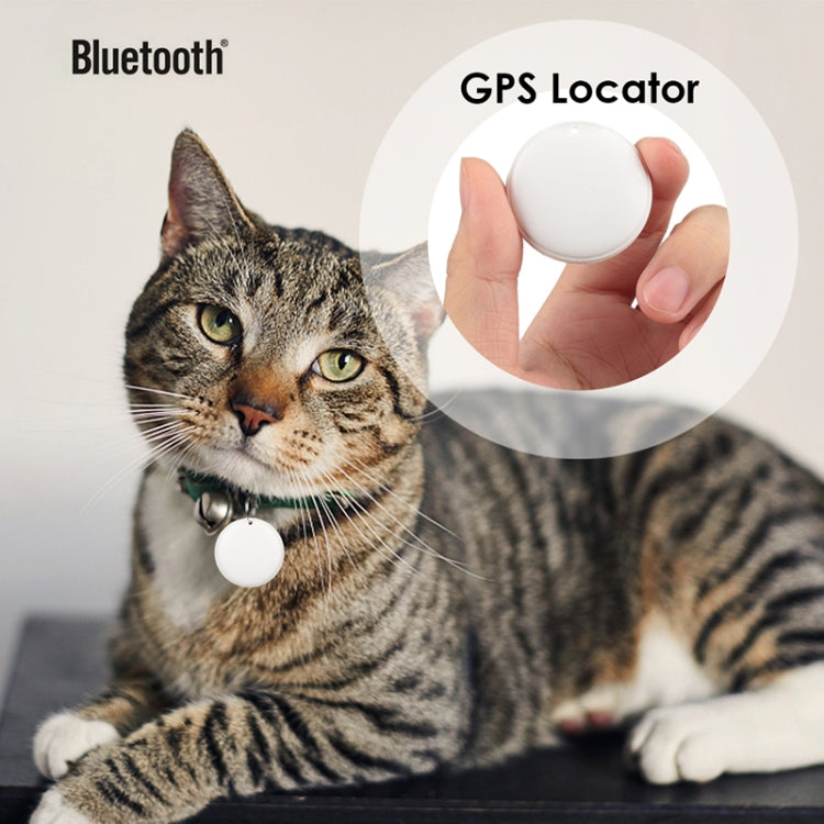 F6 Circular Global Location Tracker Anti-lost Device(White) - Personal Tracker by PMC TechLife | Online Shopping South Africa | PMC TechLife | Buy Now Pay Later Mobicred