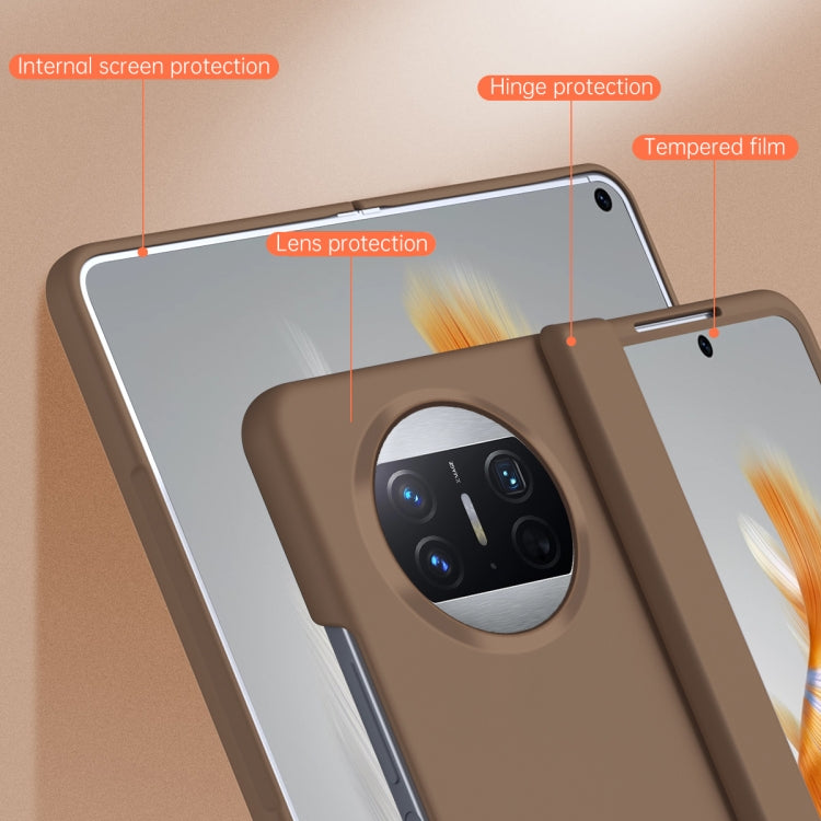 For Huawei Mate X3 Extraordinary Series Hinged Folding Full Coverage Phone Case with Pen Slot & Stylus(Black) - Huawei Cases by PMC TechLife | Online Shopping South Africa | PMC TechLife | Buy Now Pay Later Mobicred