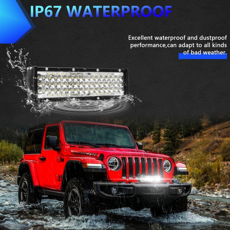 E9 36W 9 inch IP67 Waterproof Ultra-thin 5-Row Work Lights(White Light) - Work Lights by PMC Jewellery | Online Shopping South Africa | PMC Jewellery | Buy Now Pay Later Mobicred