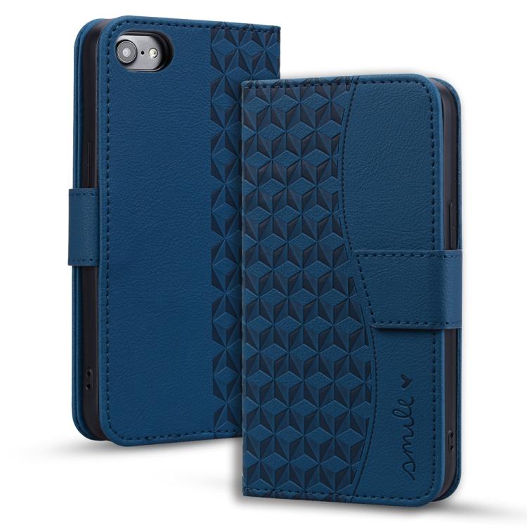 For iPhone 16e Business Diamond Buckle Leather Phone Case with Lanyard(Royal Blue) - free shipping - PMC TechLife - Order now!