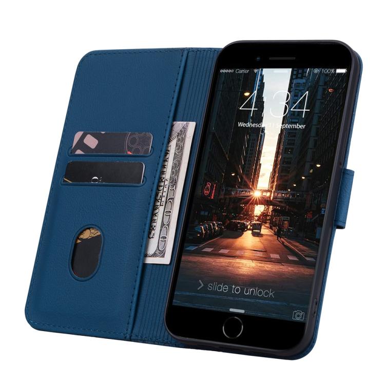 For iPhone 16e Business Diamond Buckle Leather Phone Case with Lanyard(Royal Blue) - free shipping - PMC TechLife - Order now!