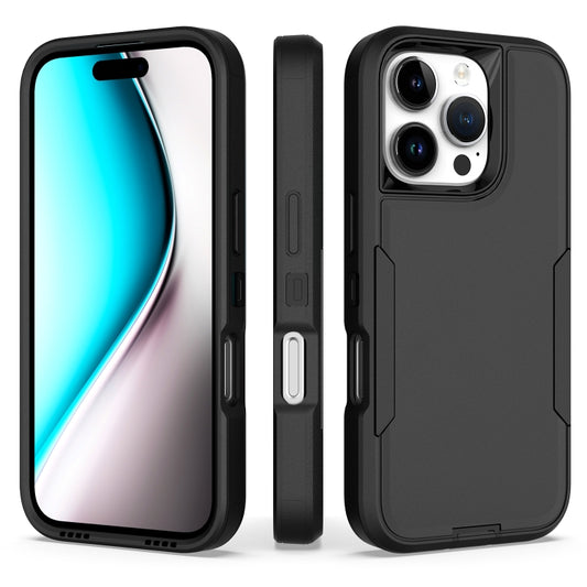 For iPhone 16 Pro 2 in 1 Magnetic PC + TPU Phone Case(Black) - iPhone 16 Pro Cases by PMC Jewellery | Online Shopping South Africa | PMC Jewellery | Buy Now Pay Later Mobicred