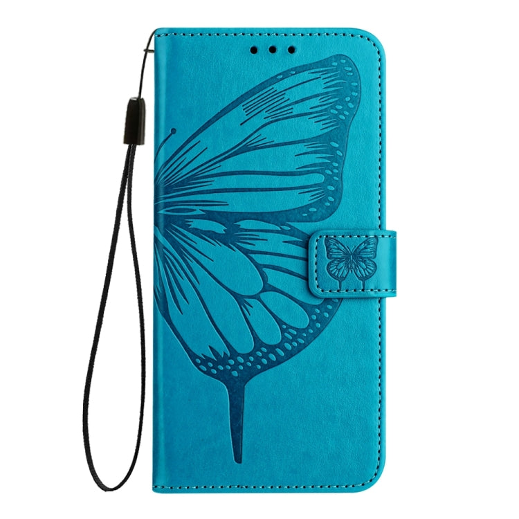 For Huawei Pura 70 Embossed Butterfly Leather Phone Case(Blue) - Huawei Cases by PMC Jewellery | Online Shopping South Africa | PMC Jewellery | Buy Now Pay Later Mobicred