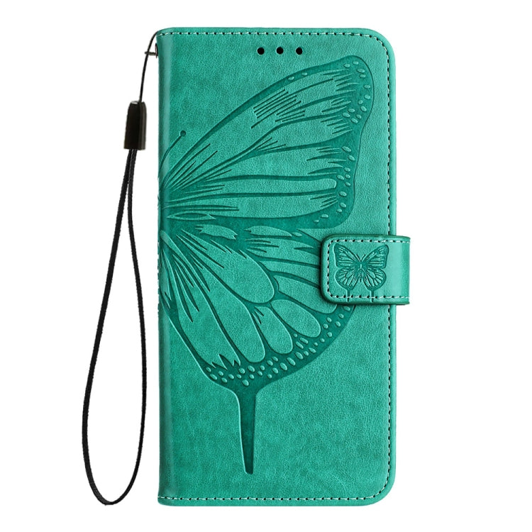 For Huawei Pura 70 Pro Embossed Butterfly Leather Phone Case(Green) - Huawei Cases by PMC Jewellery | Online Shopping South Africa | PMC Jewellery | Buy Now Pay Later Mobicred