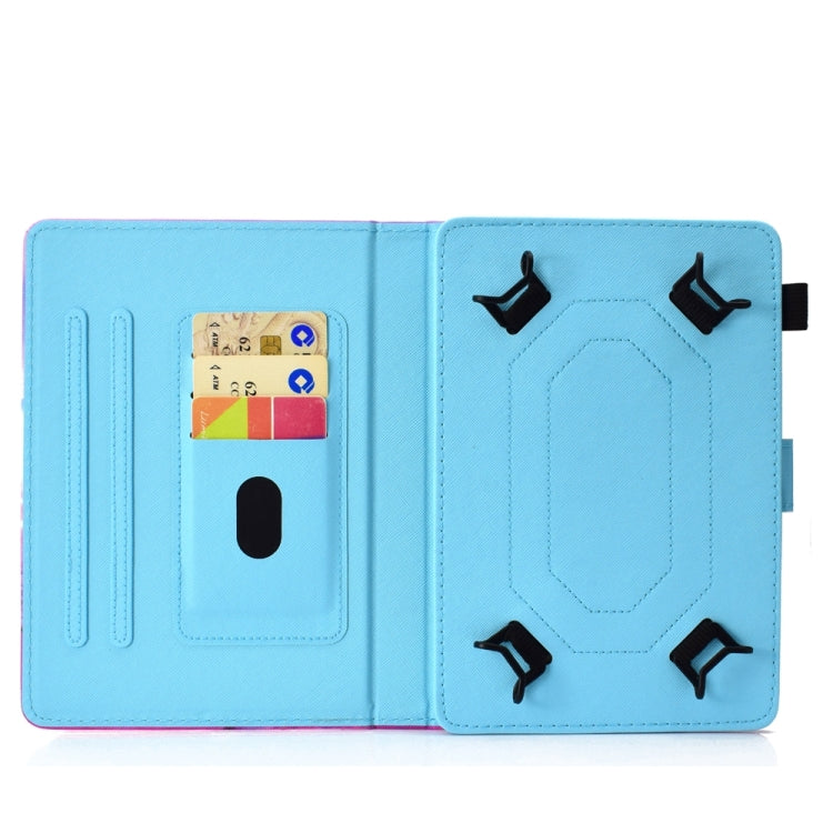 For 10 inch Universal Colored Drawing Stitching Leather Tablet Case(Owl) - 10 - 11 inch by PMC TechLife | Online Shopping South Africa | PMC TechLife | Buy Now Pay Later Mobicred