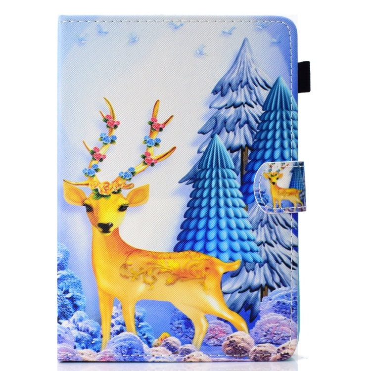 For 10 inch Universal Colored Drawing Stitching Leather Tablet Case(Sika Deer) - 10 - 11 inch by PMC TechLife | Online Shopping South Africa | PMC TechLife | Buy Now Pay Later Mobicred