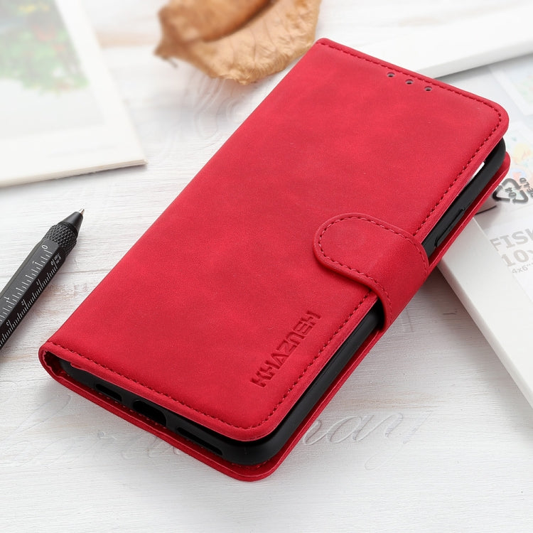 For Google Pixel 9 Pro KHAZNEH Retro Texture Flip Leather Phone Case(Red) - Google Cases by PMC TechLife | Online Shopping South Africa | PMC TechLife | Buy Now Pay Later Mobicred