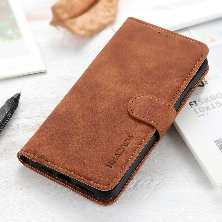 For Google Pixel 9 Pro KHAZNEH Retro Texture Flip Leather Phone Case(Brown) - Google Cases by PMC TechLife | Online Shopping South Africa | PMC TechLife | Buy Now Pay Later Mobicred
