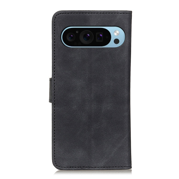 For Google Pixel 10 / 9 KHAZNEH Retro Texture Flip Leather Phone Case(Black) - Google Cases by PMC TechLife | Online Shopping South Africa | PMC TechLife | Buy Now Pay Later Mobicred