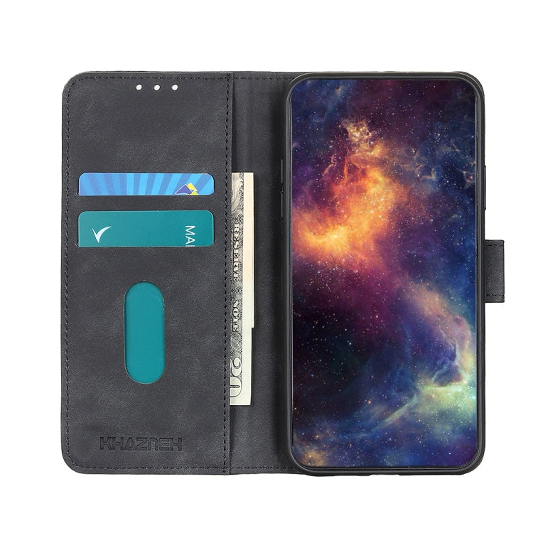 For Google Pixel 10 / 9 KHAZNEH Retro Texture Flip Leather Phone Case(Black) - Google Cases by PMC TechLife | Online Shopping South Africa | PMC TechLife | Buy Now Pay Later Mobicred