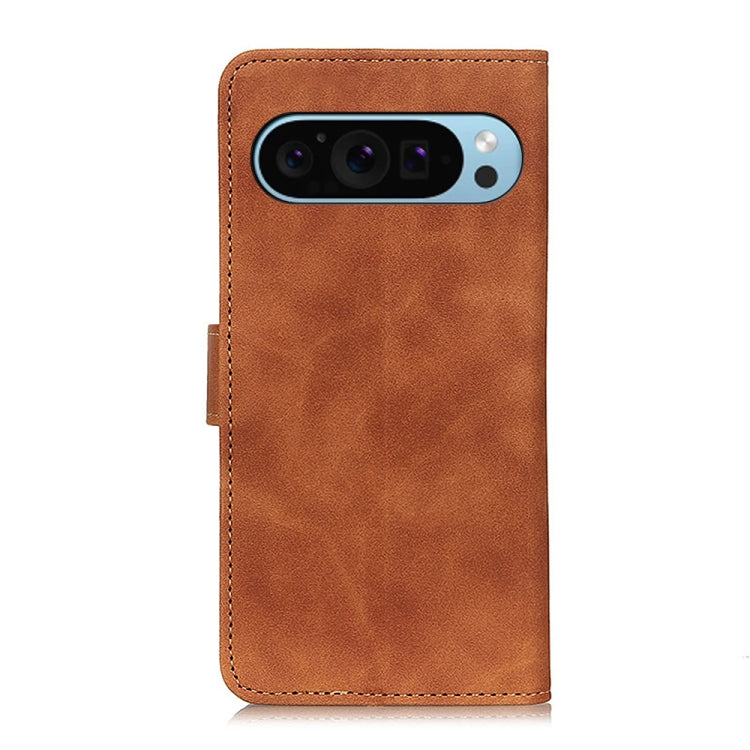 For Google Pixel 10 / 9 KHAZNEH Retro Texture Flip Leather Phone Case(Brown) - Google Cases by PMC TechLife | Online Shopping South Africa | PMC TechLife | Buy Now Pay Later Mobicred