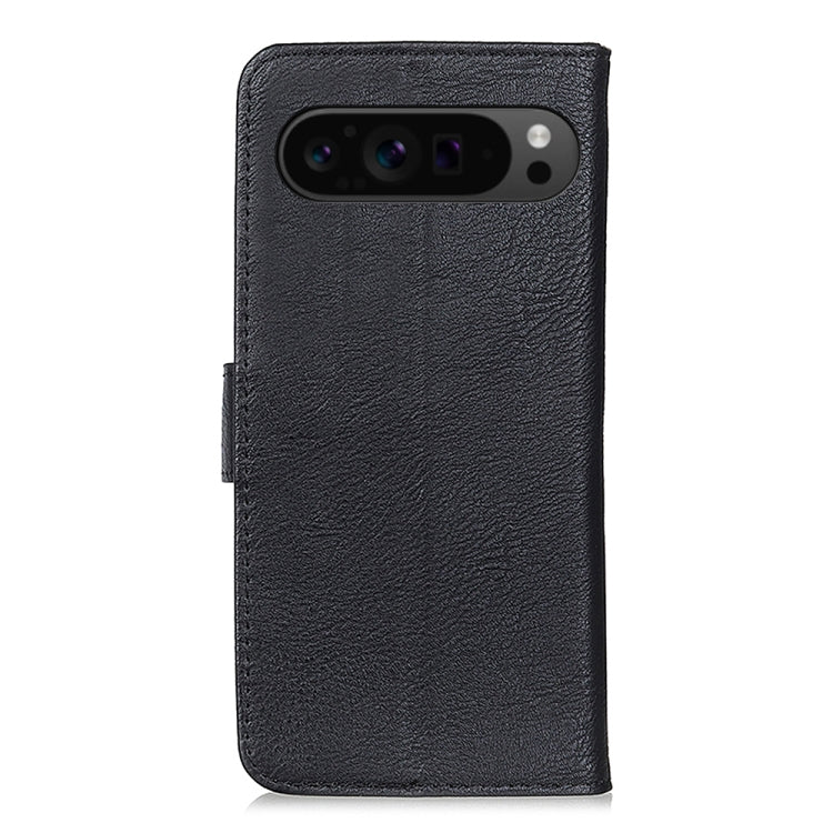 For Google Pixel 9 Pro KHAZNEH Cowhide Texture Horizontal Flip Leather Phone Case(Black) - Google Cases by PMC Jewellery | Online Shopping South Africa | PMC Jewellery | Buy Now Pay Later Mobicred