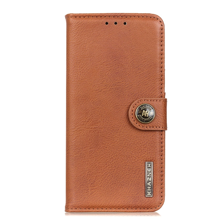 For Google Pixel 9 Pro KHAZNEH Cowhide Texture Horizontal Flip Leather Phone Case(Brown) - Google Cases by PMC Jewellery | Online Shopping South Africa | PMC Jewellery | Buy Now Pay Later Mobicred