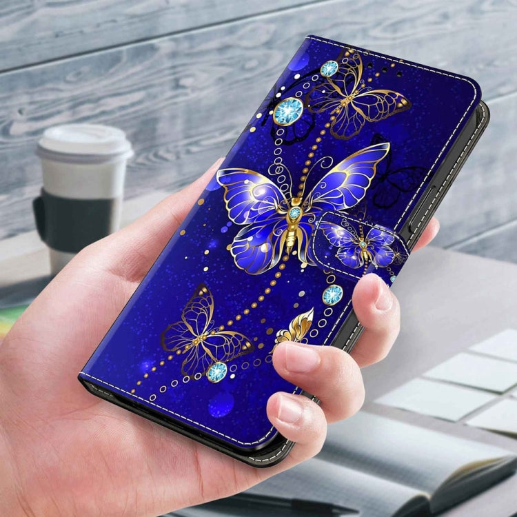 For Motorola Moto G54 Crystal 3D Shockproof Protective Leather Phone Case(Diamond Butterfly) - Motorola Cases by PMC TechLife | Online Shopping South Africa | PMC TechLife | Buy Now Pay Later Mobicred