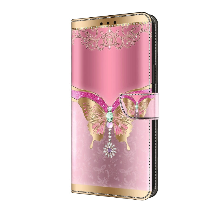 For Motorola Moto G24 Crystal 3D Shockproof Protective Leather Phone Case(Pink Bottom Butterfly) - free shipping - PMC TechLife - Order now!