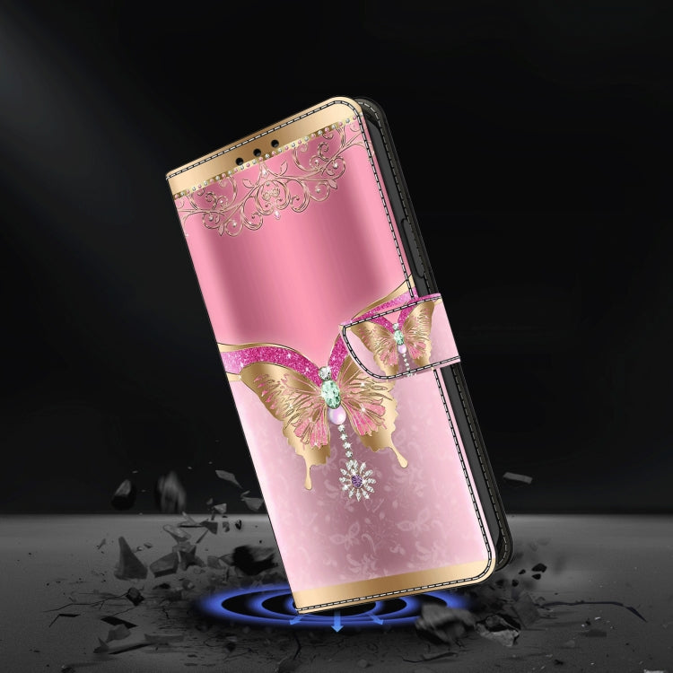 For Motorola Moto G24 Crystal 3D Shockproof Protective Leather Phone Case(Pink Bottom Butterfly) - free shipping - PMC TechLife - Order now!