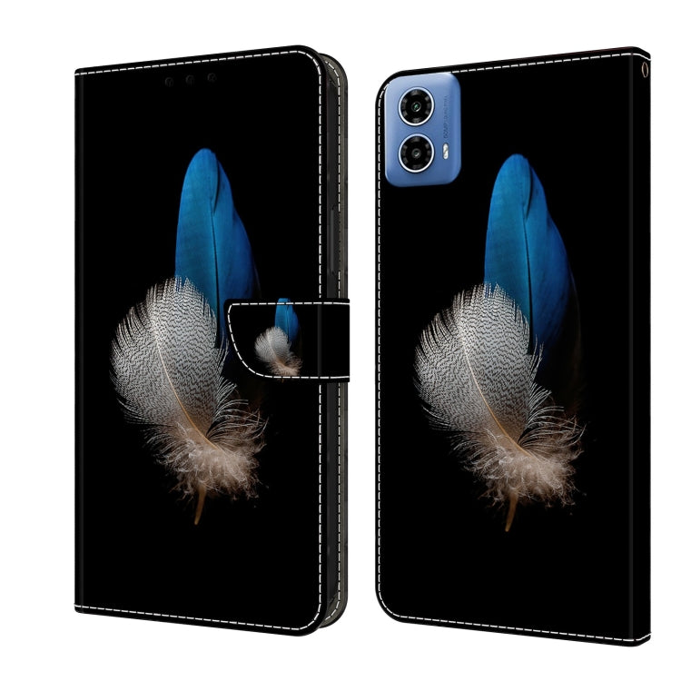 For Motorola Moto G24 Crystal 3D Shockproof Protective Leather Phone Case(Two Branches) - free shipping - PMC TechLife - Order now!