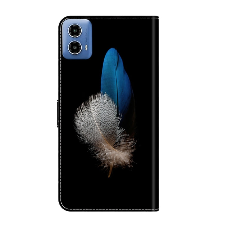 For Motorola Moto G24 Crystal 3D Shockproof Protective Leather Phone Case(Two Branches) - free shipping - PMC TechLife - Order now!