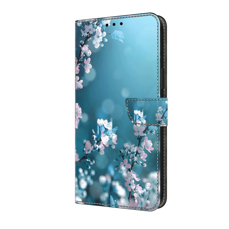 For Motorola Moto G24 Crystal 3D Shockproof Protective Leather Phone Case(Plum Flower) - Motorola Cases by PMC TechLife | Online Shopping South Africa | PMC TechLife | Buy Now Pay Later Mobicred