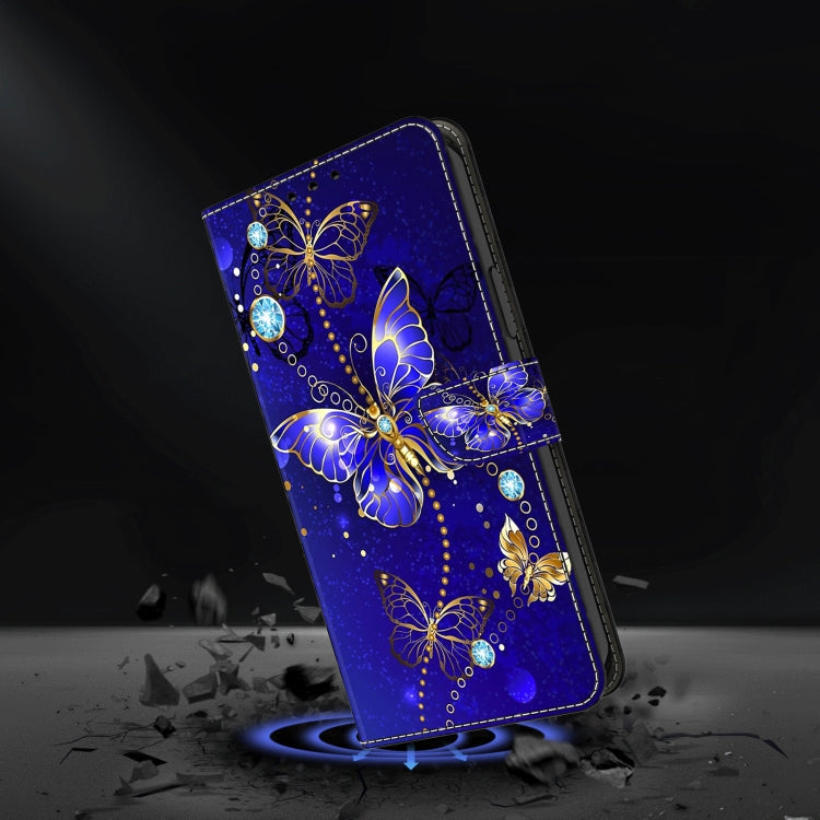 For Motorola Moto G24 Crystal 3D Shockproof Protective Leather Phone Case(Diamond Butterfly) - Motorola Cases by PMC TechLife | Online Shopping South Africa | PMC TechLife | Buy Now Pay Later Mobicred