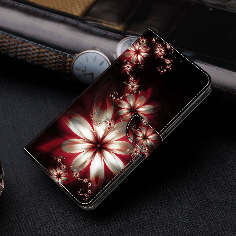 For Motorola Moto G24 Power Crystal 3D Shockproof Protective Leather Phone Case(Fantastic Flower) - Motorola Cases by PMC TechLife | Online Shopping South Africa | PMC TechLife | Buy Now Pay Later Mobicred