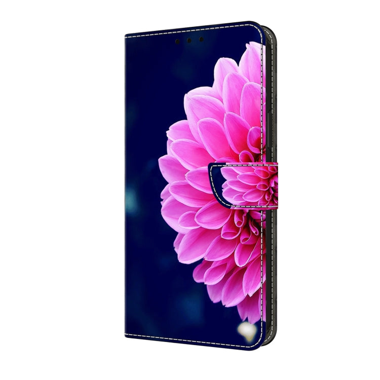For Motorola Moto G04 Crystal 3D Shockproof Protective Leather Phone Case(Pink Petals) - Motorola Cases by PMC TechLife | Online Shopping South Africa | PMC TechLife | Buy Now Pay Later Mobicred