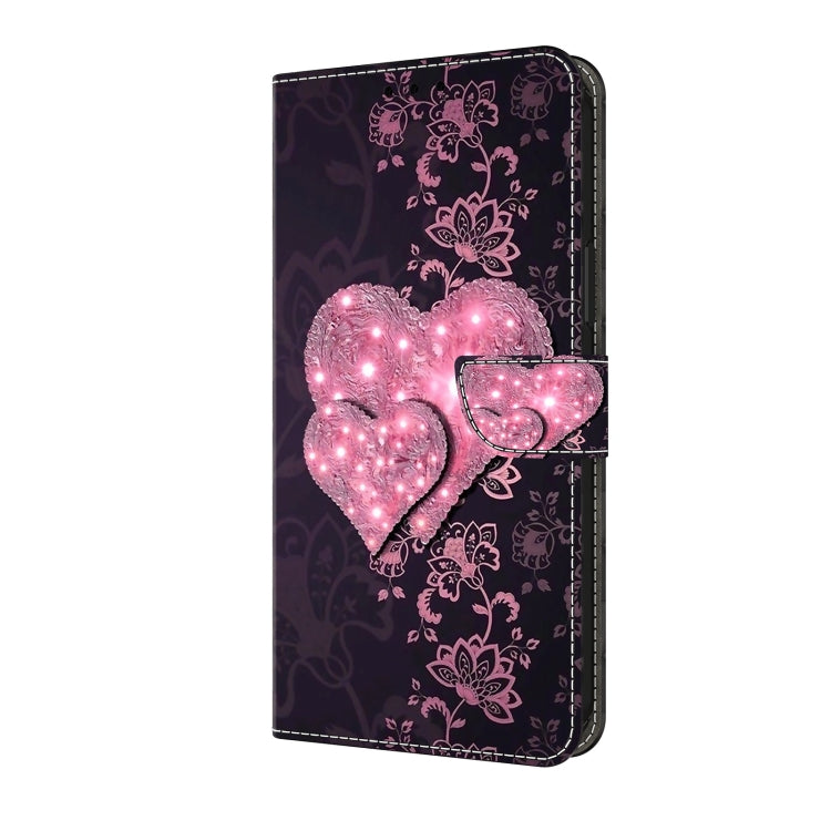 For Motorola Moto G04 Crystal 3D Shockproof Protective Leather Phone Case(Lace Love) - free shipping - PMC TechLife - Order now!