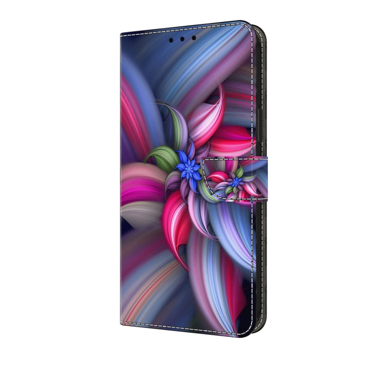 For Motorola Moto G04 Crystal 3D Shockproof Protective Leather Phone Case(Colorful Flower) - Motorola Cases by PMC TechLife | Online Shopping South Africa | PMC TechLife | Buy Now Pay Later Mobicred