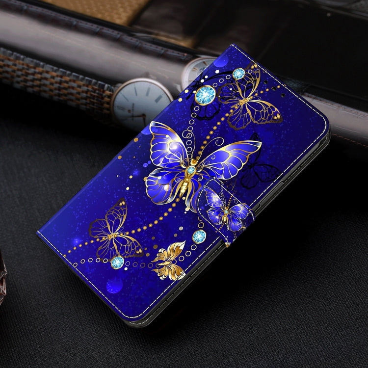 For Motorola Moto G04 Crystal 3D Shockproof Protective Leather Phone Case(Diamond Butterfly) - Motorola Cases by PMC TechLife | Online Shopping South Africa | PMC TechLife | Buy Now Pay Later Mobicred