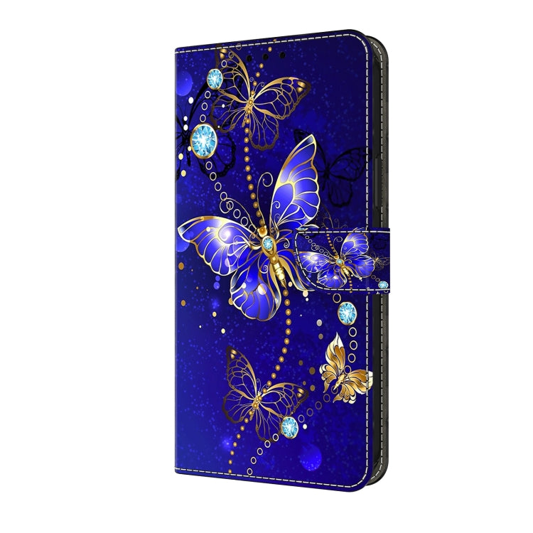 For Motorola Moto G34 Crystal 3D Shockproof Protective Leather Phone Case(Diamond Butterfly) - Motorola Cases by PMC TechLife | Online Shopping South Africa | PMC TechLife | Buy Now Pay Later Mobicred