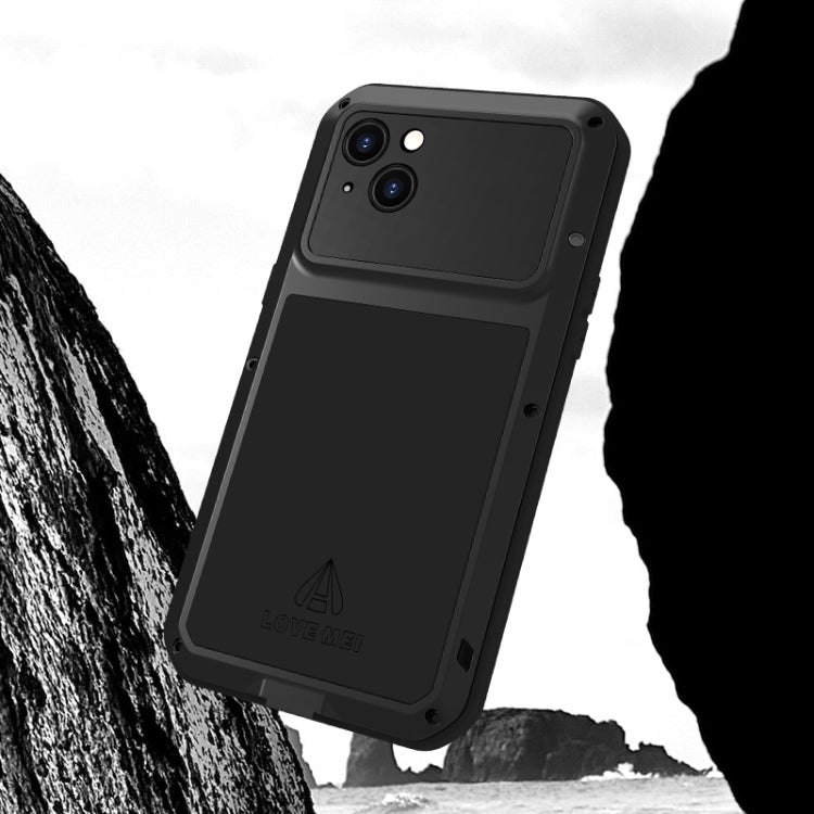For iPhone 15 Plus LOVE MEI Metal Shockproof Life Waterproof Dustproof Phone Case(Yellow) - iPhone 15 Plus Cases by LOVE MEI | Online Shopping South Africa | PMC TechLife