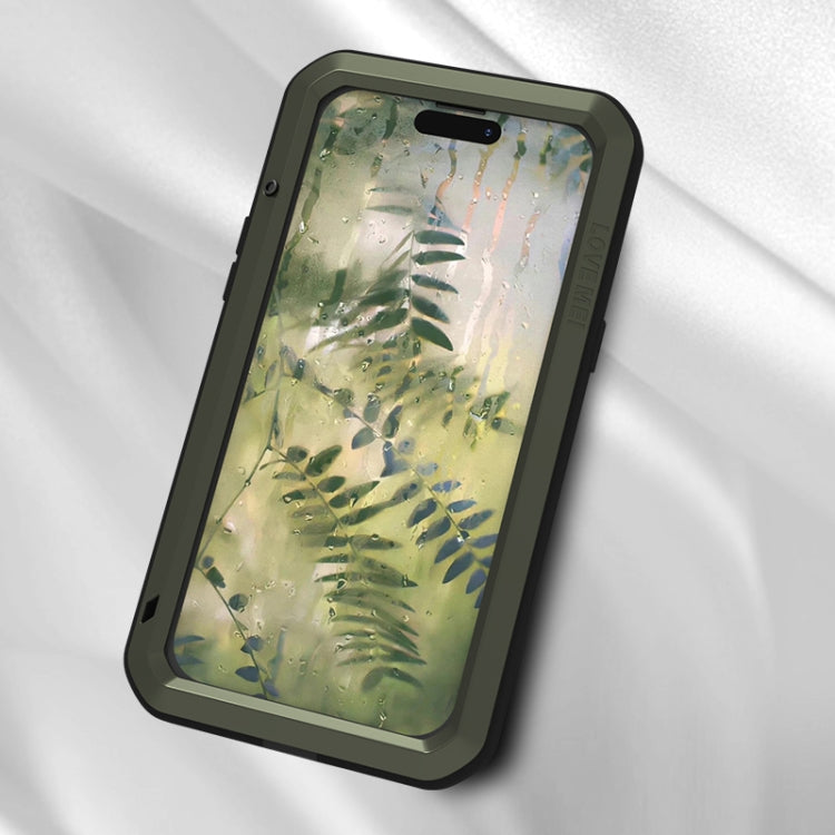 For iPhone 15 Plus LOVE MEI Metal Shockproof Life Waterproof Dustproof Phone Case(Yellow) - iPhone 15 Plus Cases by LOVE MEI | Online Shopping South Africa | PMC TechLife