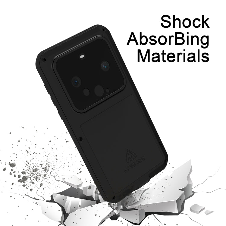 For Huawei Mate 60 LOVE MEI Metal Shockproof Life Waterproof Dustproof Phone Case(Black) - free shipping - PMC TechLife - Order now!