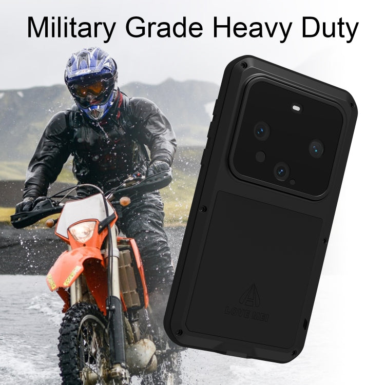 For Huawei Mate 60 LOVE MEI Metal Shockproof Life Waterproof Dustproof Phone Case(Black) - free shipping - PMC TechLife - Order now!