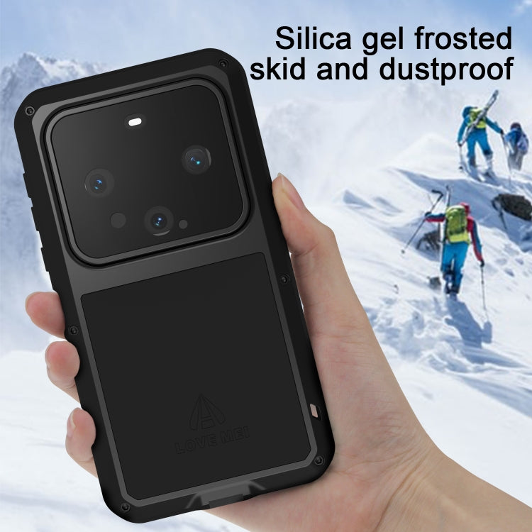 For Huawei Mate 60 LOVE MEI Metal Shockproof Life Waterproof Dustproof Phone Case(Black) - free shipping - PMC TechLife - Order now!